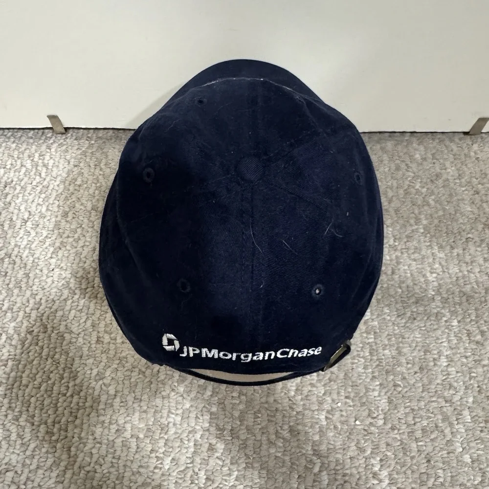 US Open 2001 Hat Cap Blue Twins Enterprise StrapBack Mens Tennis Embroidered